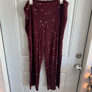 Soma Burgundy Star Lounge Pants